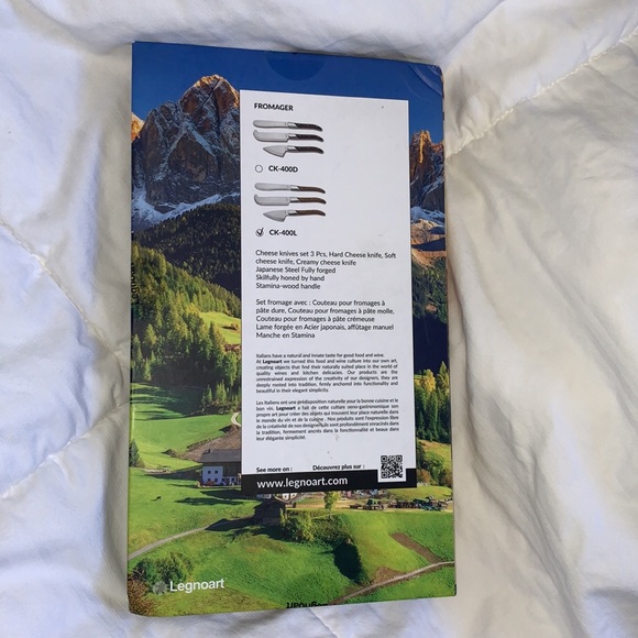 legnoart cheese enthusiast knives set - Picture 3 of 4